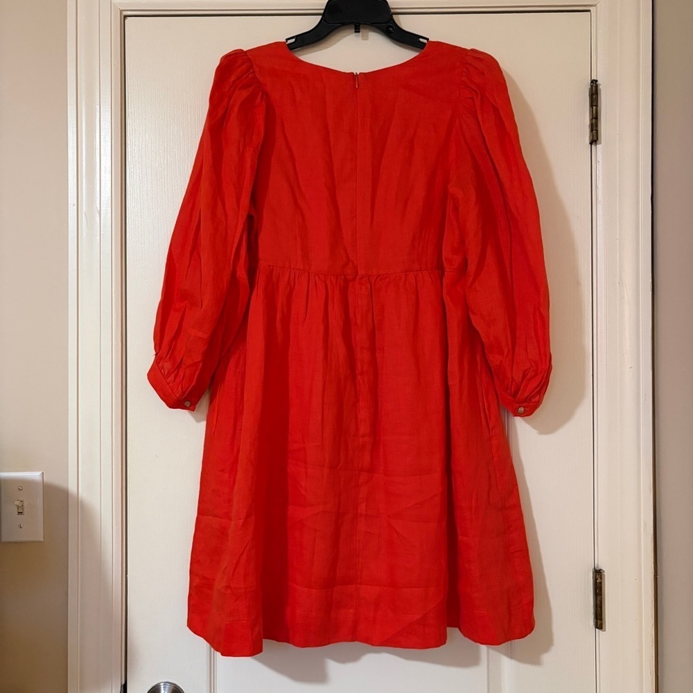 Tyler Boe Vibrant Red Long Sleeve Dress - Picture 2 of 11